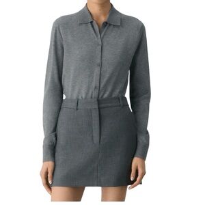 Babaton Chisel skirt grey suit style a-line pencil size 10 excellent condition